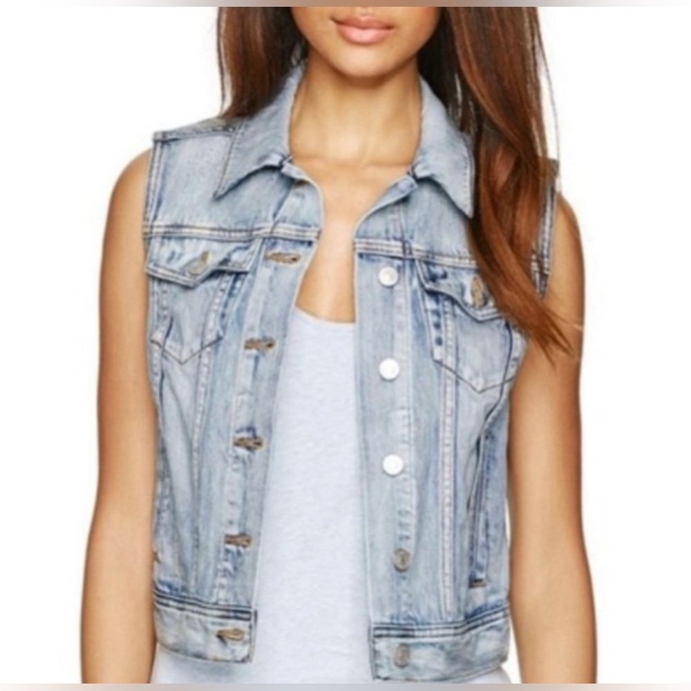 Aritzia Talula Denim Vest Size M